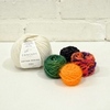 Набор материалов к МК Мотылек в технике Puff Color Knitting