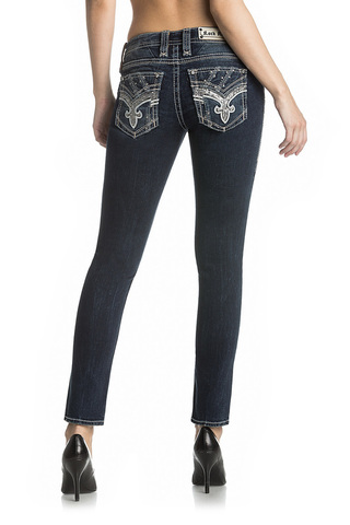 Rock Revival | Джинсы женские LEIKO S203 SKINNY JEAN RP2557S203 сзади