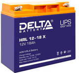 Аккумулятор Delta HRL 12-18 Х ( 12V 18  Ah / 12В 18  Ач ) - фотография