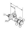 Вентиль угловой DN 15 Kludi Adlon 518430520