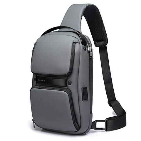 Сумка плечевая BANGE BG7258 серая