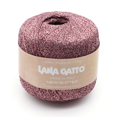 Пряжа Lana Gatto New Glitter 08584 розовый (уп.10 мотков)
