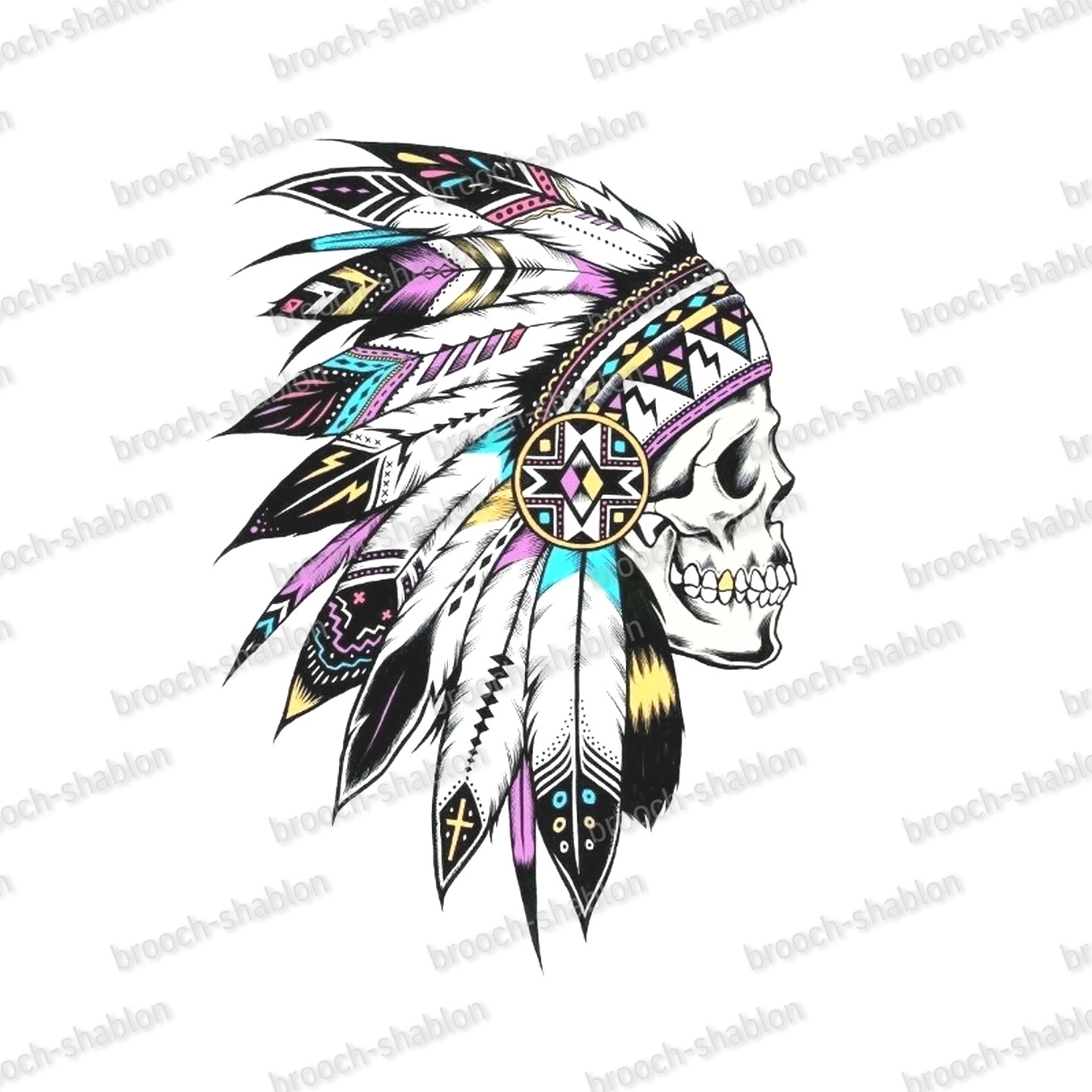 ШАБЛОН ЧЕРЕП – купить за 72 ₽ | BROOCH-SHABLON
