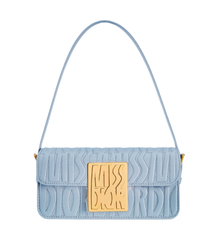 Сумка с клапаном Miss Dior голубой