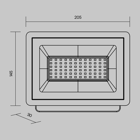 Прожектор Maytoni Flood FL001-L50B6K