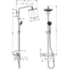 Душевая система внешнего монтажа с термостатом 121 см с верхней лейкой 22х22 см Hansgrohe Croma 27188000