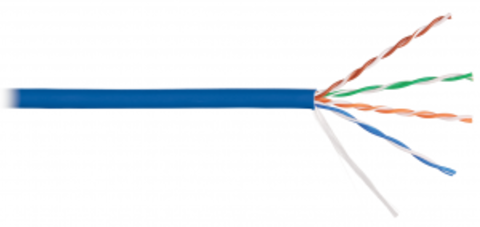 Кабель NIKOLAN U/UTP 4pair, Cat5e, Solid, In, LSZH (9100C-BL) (305м.)