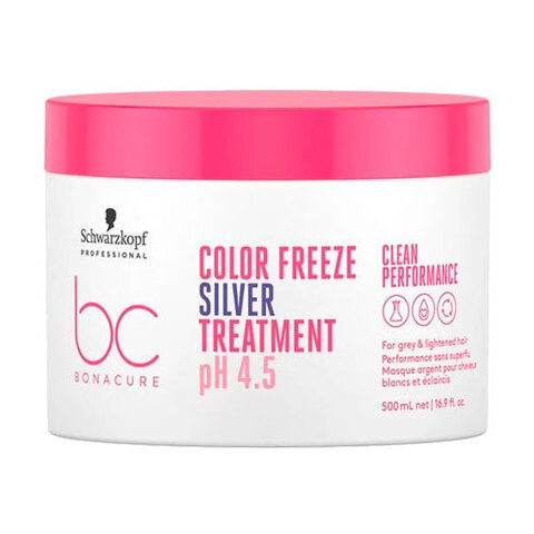 Schwarzkopf BC Bonacure Clean Performance pH 4.5 Color Freeze Silver Treatment - Нейтрализующая маска с фиолетовым оттенком