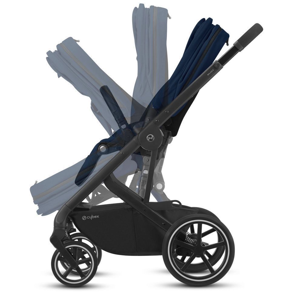 Детская коляска Balios S Lux BLK Soho Grey с дождевиком