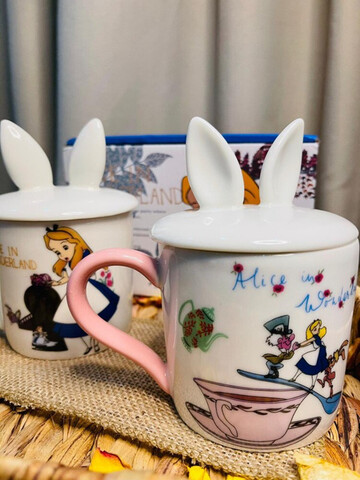 Алиса в стране чудес чайный набор чайник чашки