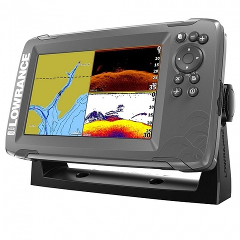 Эхолот Lowrance HOOK2-7 SPLITSHOT US COASTAL/ROW