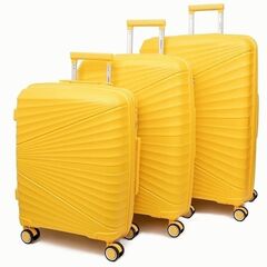 Комплект чемоданов Impreza Желтый из полипропилена