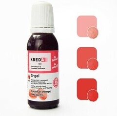 Краситель гелевый концентрат Красный Электро 20 г Kreda-Bio