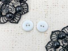 Пуговицы Fashion, d 1,2 см, 2 прокола, белый