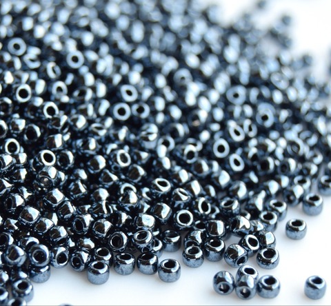 Бисер Тохо круглый 11/0 0081 гематит/Toho round