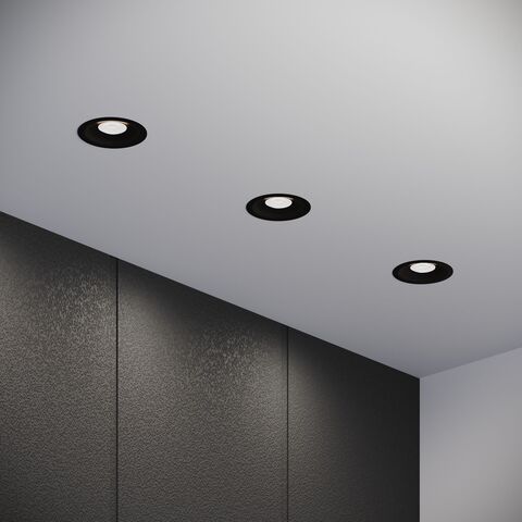 Встраиваемый светодиодный светильник Elektrostandard Combi 25068/LED 15W 4000K черный