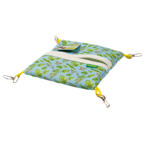 Гамак подвесной из фетра Bambini Pets "Квадратный спальный мешок" для грызунов и хорьков 25*25 см