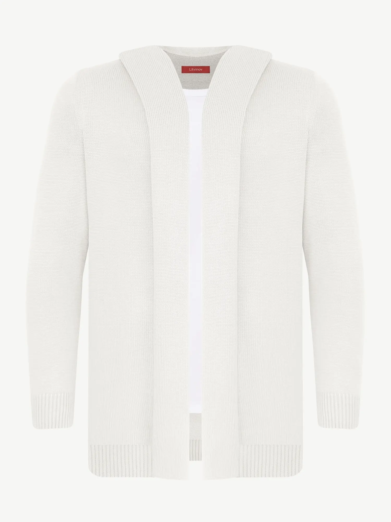 Кардиган с капюшоном из экохлопка