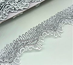 Тесьма люрекс, ш. 3,5 см.