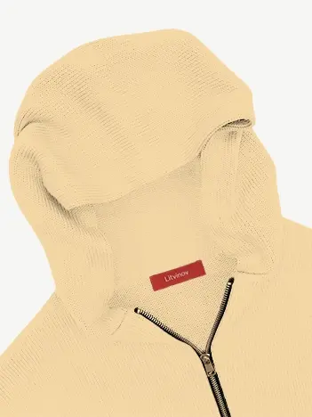 Толстовка на замке из шелка