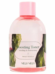 Vely Vely Pink Boosting Toner, Увлажняющий тонер-бустер с экстрактом опунции, 300 мл