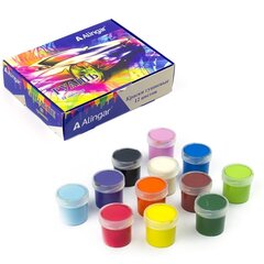 
          Гуашь Alingar карамельная, 12 цветов, 20 мл., картонная упаковка, "Авто"