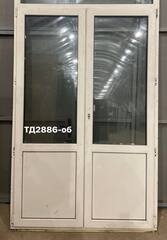 Дверь Пластиковая Б/У 223(в) х 144(ш) Штульповая (Балконный блок)