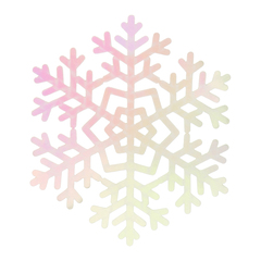 Декоративное украшение Снежинки Искринки, 9 см, Серебро, Металлик, 8 шт