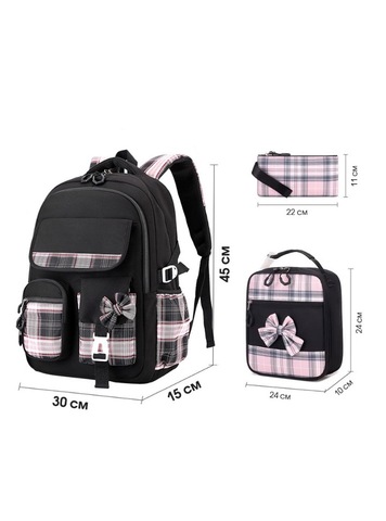 Картинка рюкзак школьный Skully 3291 Black - 8