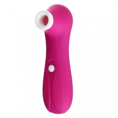 Бесконтактный вакуумно-волновой стимулятор клитора и сосков, 7 режимов, розовый