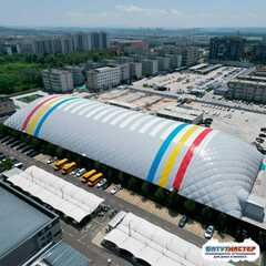 Воздухоопорное сооружение для футбола «Путь Чемпиона», 105×68×24 м