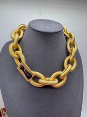 Колье-цепь объемное в стиле Schiaparelli