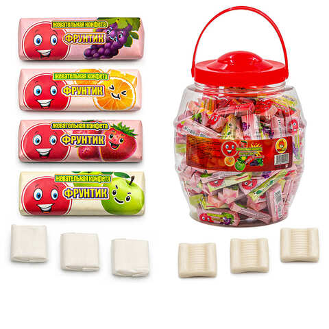 Жевательная конфета Фрунтик 1кор*6бл*150шт, 9гр