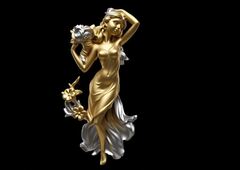 Силиконовый молд Богиня весны, цветов и юности