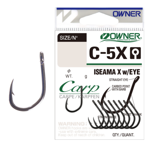 53269 № 04 Крючки OWNER С-5X Iseama X With Eye | продажа от 5 уп.