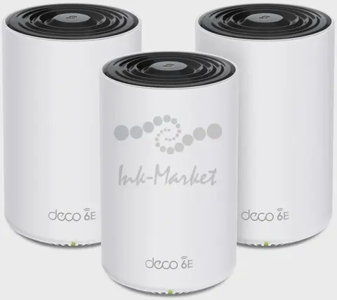 Трехдиапазонная Mesh-система TP-Link Deco XE75 Wi-Fi 6E AXE5400, 2,4/5/6 ГГц, до 5378 Мбит/с, WAN/LAN 3x1Гбит/с (3-pack)