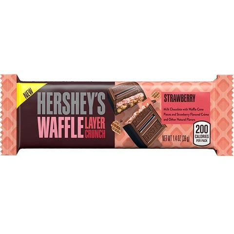 Шоколад Hershey's Waffle Layer Crunch strawberry вафельный с клубникой 39 гр