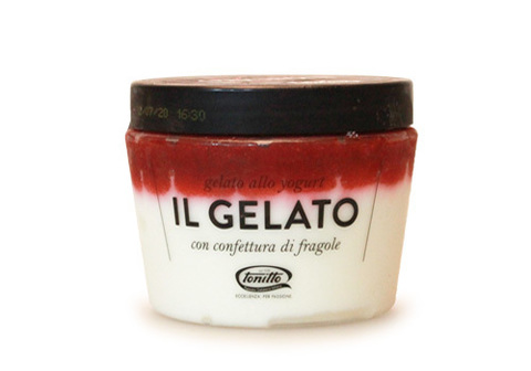 Мороженое "Йогурт с кусочками клубники" Tonitto, 200г