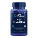Мега ЭПК/ДГК, Mega EPA/DHA, Life Extension, 120 желатиновых капсул 1