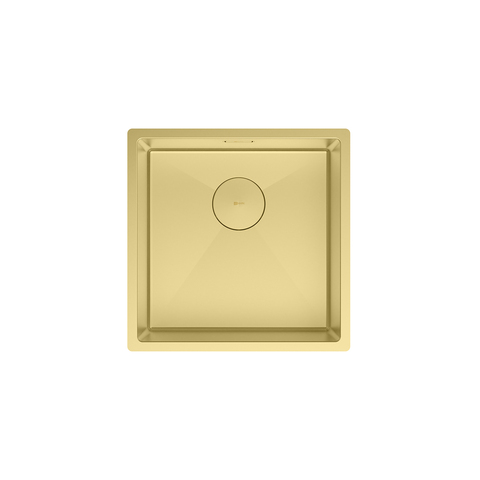 Lemark 9938122 OLANGA 440 Мойка кухонная из нерж.стали цвет:светлое золото в комплекте крепеж, арматура сливная с прямоуг.переливом, сифон