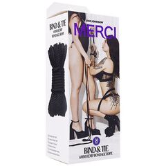 Черная верёвка для связывания и фиксации Bind&Tie - 9,14 м. - 