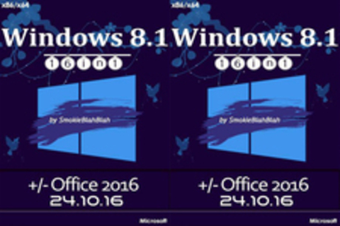 Windows 8.1 x86/x64 16in1 +/- Office 2016 SmokieBlahBlah 24.10.16 [2016, RUS]