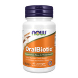 Здоровье ЛОР, OralBiotic, Now Foods, 60 леденцов 1