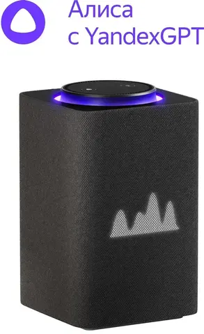 Умная колонка Yandex Станция Макс Zigbee Алиса на YaGPT графитовый 65W 1.0 BT/Wi-Fi 10м (YNDX-00053K)