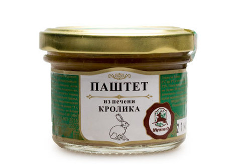 Паштет из печени кролика, 100г