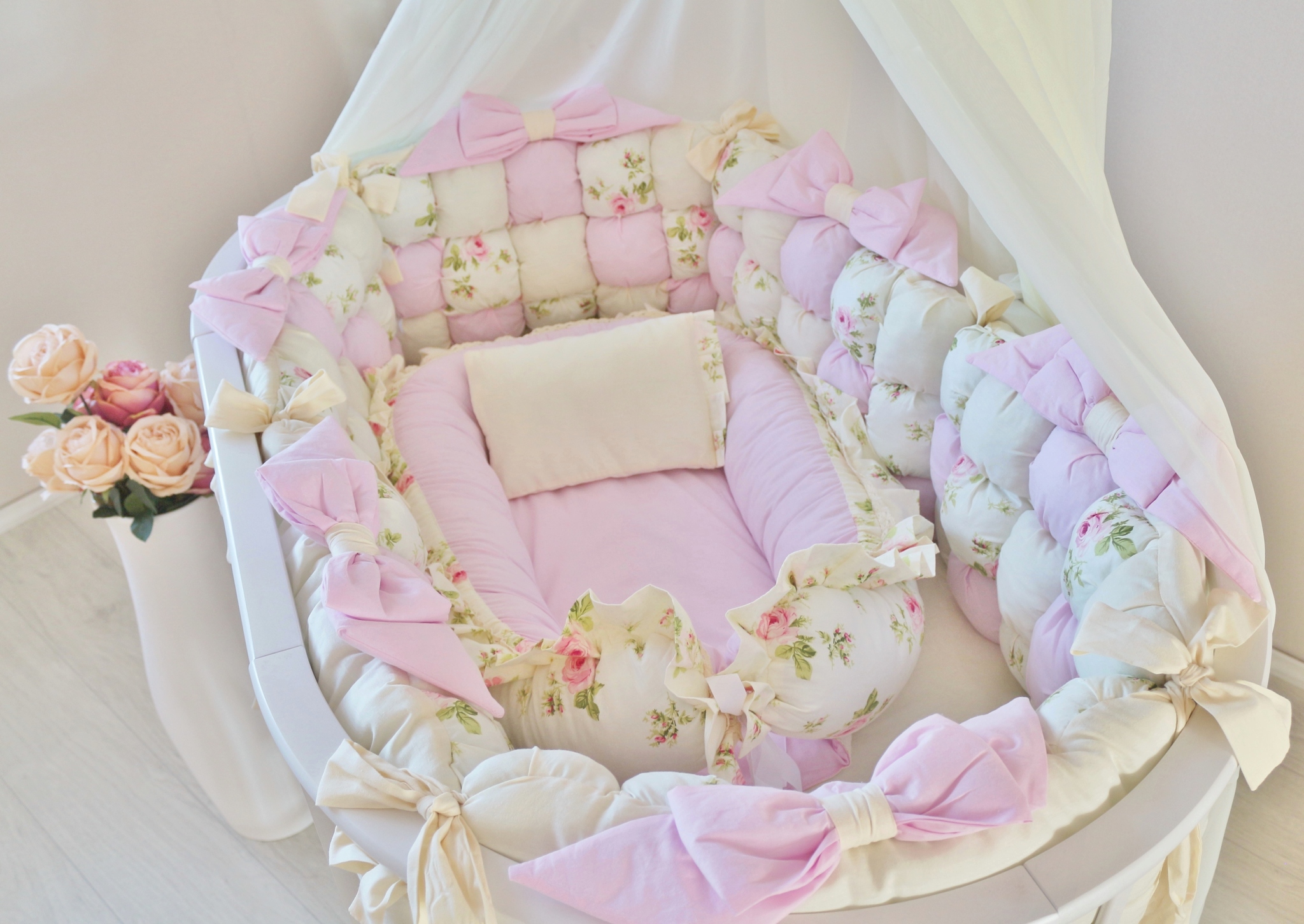 Одеяло в круглую кроватку для новорожденных
