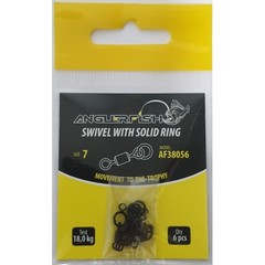 Anglerfish swivel with solid ring #7 Вертлюжок с кольцом (продажа от 5 шт)
