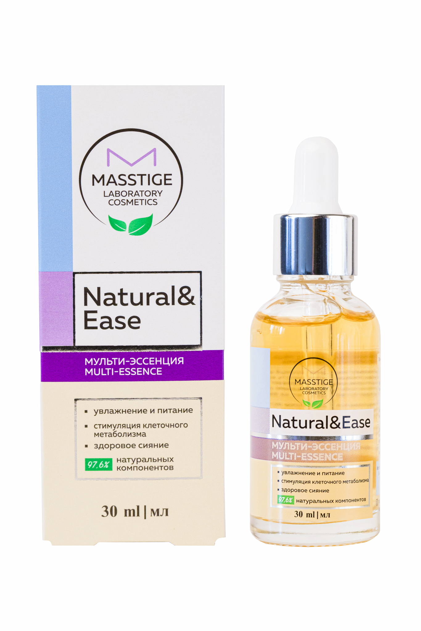 Masstige NATURAL&EASE Мульти-эссенция для лица 30мл