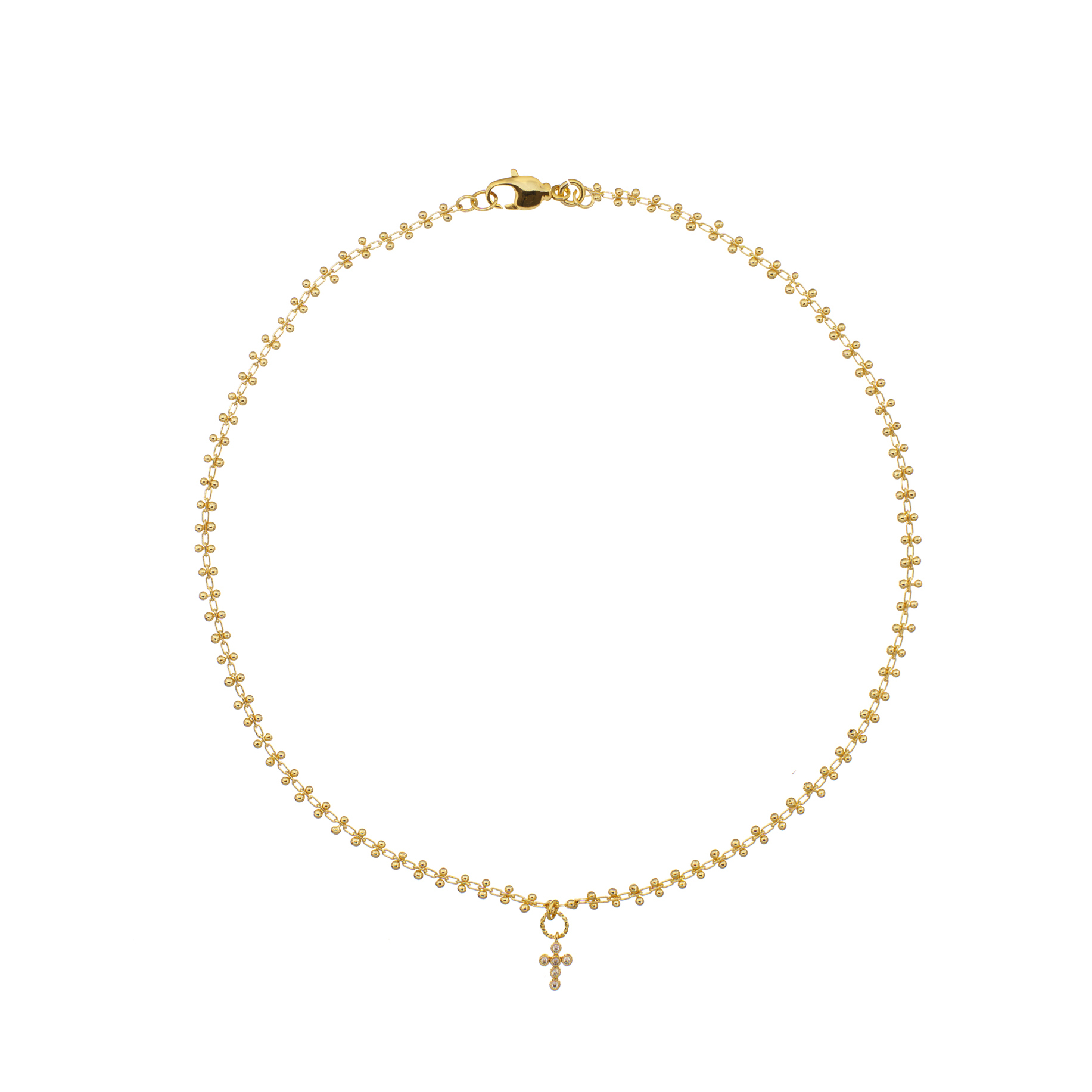 

Цепь Single Gold Chain With A Cross Necklace