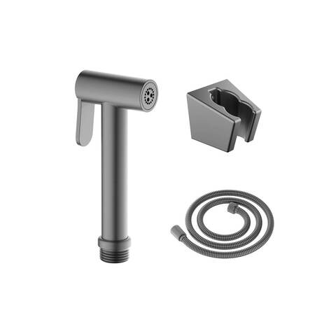 Aquatek AQ2054BGM AQ2054BGM гигиенический ручной душ со шлангом 120 см и держателем, шлиф. черный хром